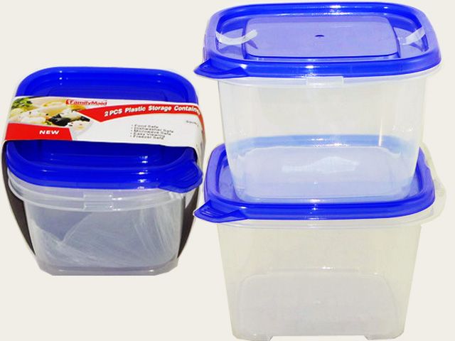 48 Pieces of 2 Piece Square Food Containers