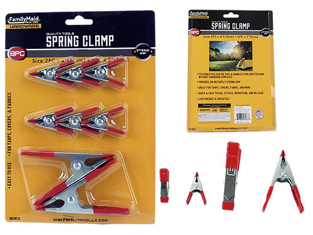 96 Pieces of 8pc Spring Clamps