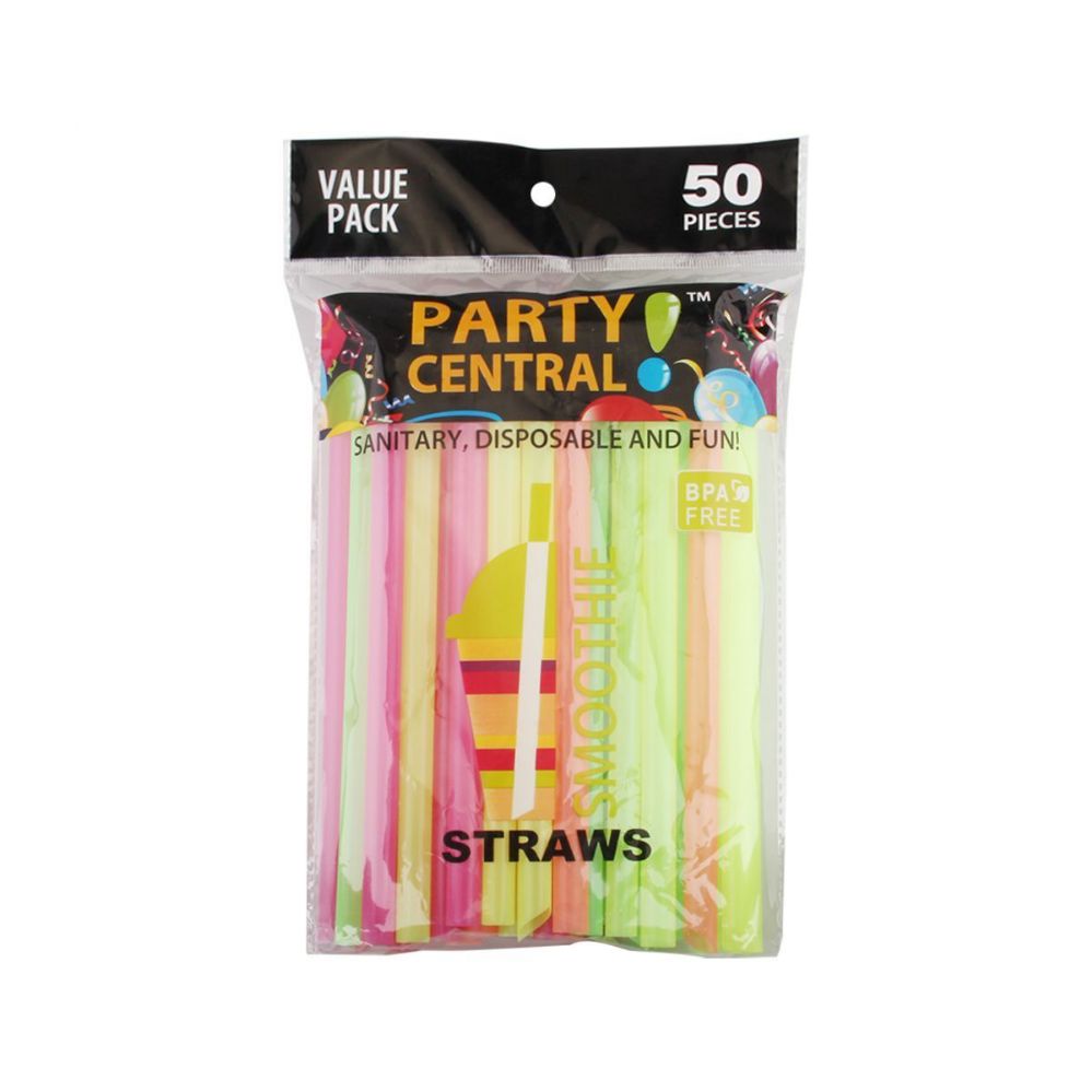 48 Pieces of 50 Pack Jumbo Drinking Straws
