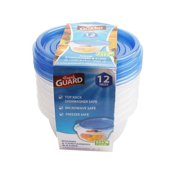 24 Wholesale 12 Pack Round Food Container
