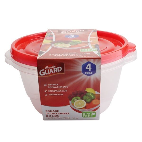 48 Wholesale 4 Pack Rectangle Food Container