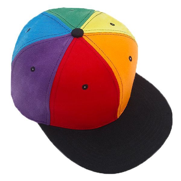 rainbow fitted hat