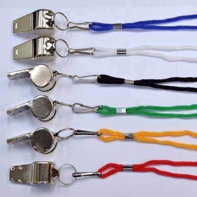 48 Wholesale Metal Whistle Necklace