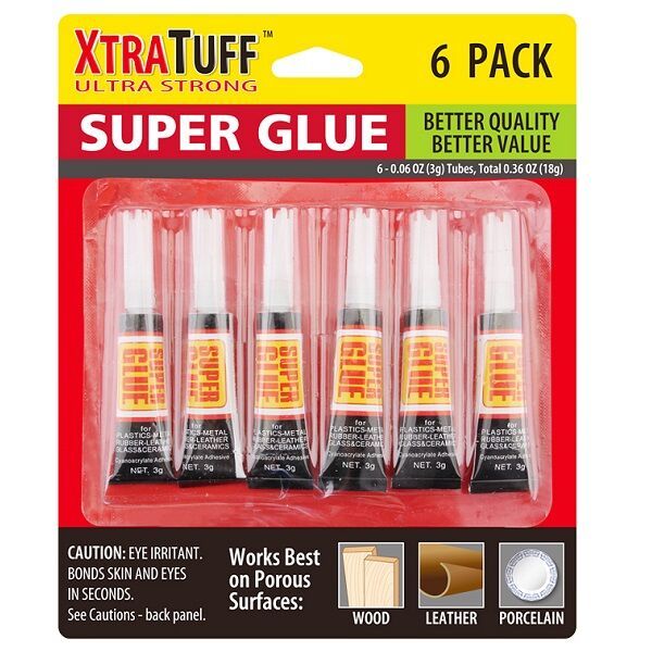48 Wholesale XtraTuff Super Glue 6PK