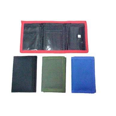 24 Pieces of Trifold Solid Colors Wallet