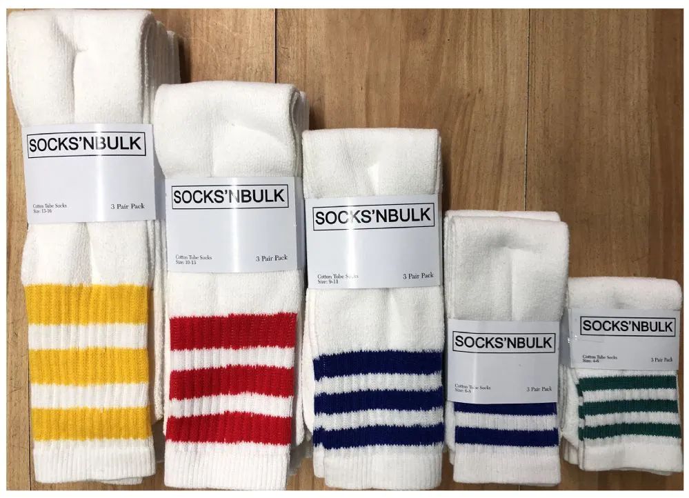 600 Pairs of Sock Pallet Deal Mix Of All New Tube Sock For Men Women Children