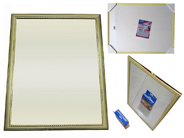 36 Pieces of Gold & Silver Framed Mirror 11" X 14"