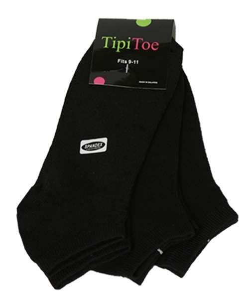 60 Pairs of Women's No Show Ankle Socks In Size 9-11, Solid Black