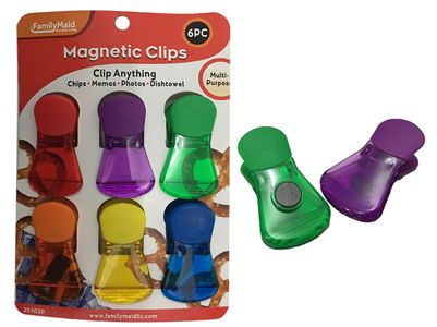 72 Pieces of 6pc Multipurpose Magnetic Clips