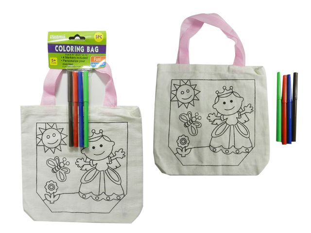 96 Pieces of Coloring Canvas Goody Bag