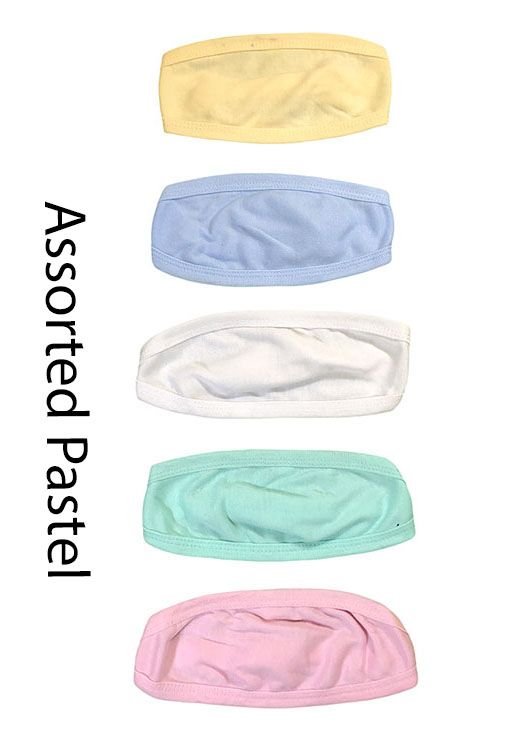 96 Wholesale Strawberry Infant's Belly Button Cover In Assorted Pastel Colors