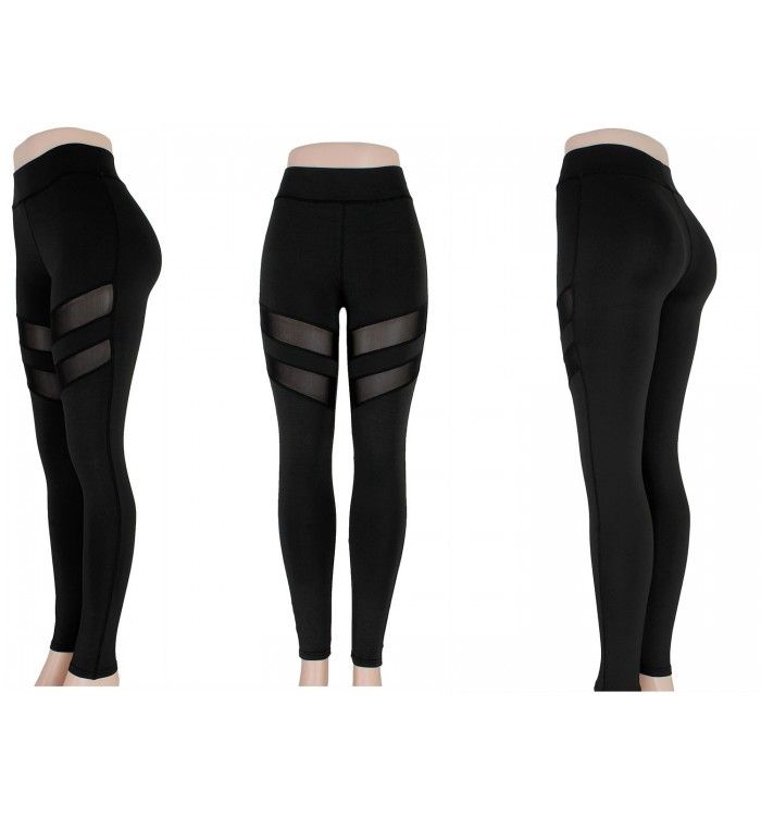 72 Wholesale Womens Mesh Leggings And Active Wear