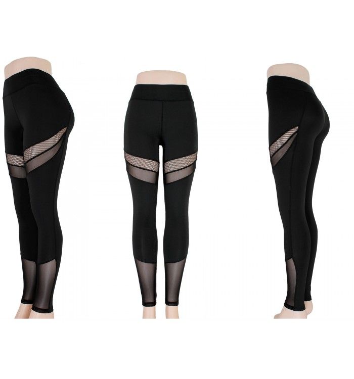 72 Wholesale Womens Mesh Leggings And Active Wear