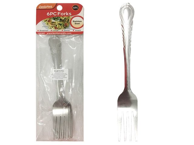 96 Pieces of 6pc Stainless Steel Forks