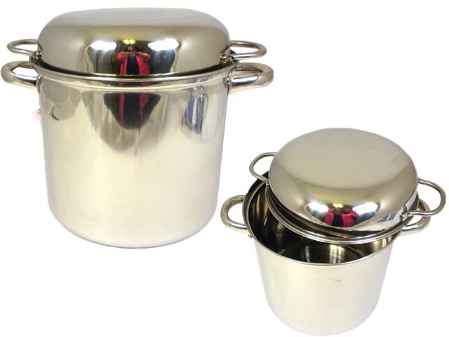 6 Pieces of Stainless Steel TwO-Handled Pot