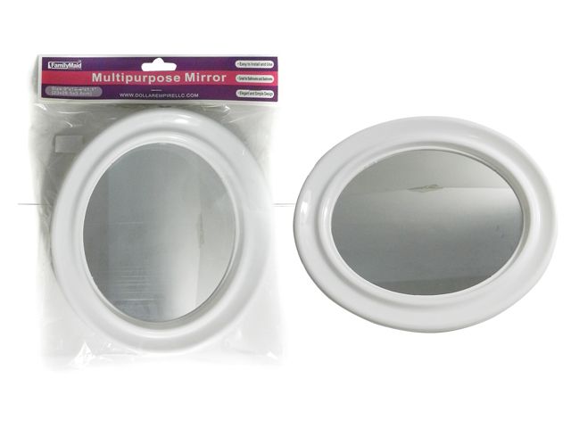 72 Pieces of White Oval Mirror