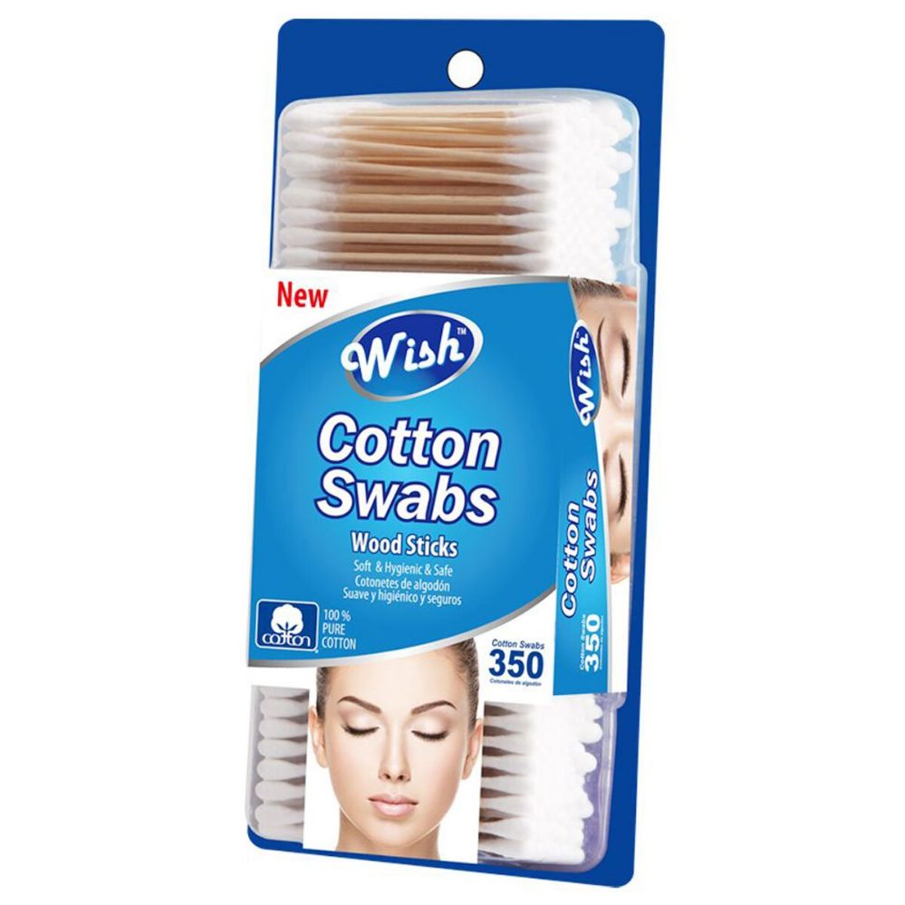 496 Bulk Cotton Swabs 350 Count Wood Sticks at