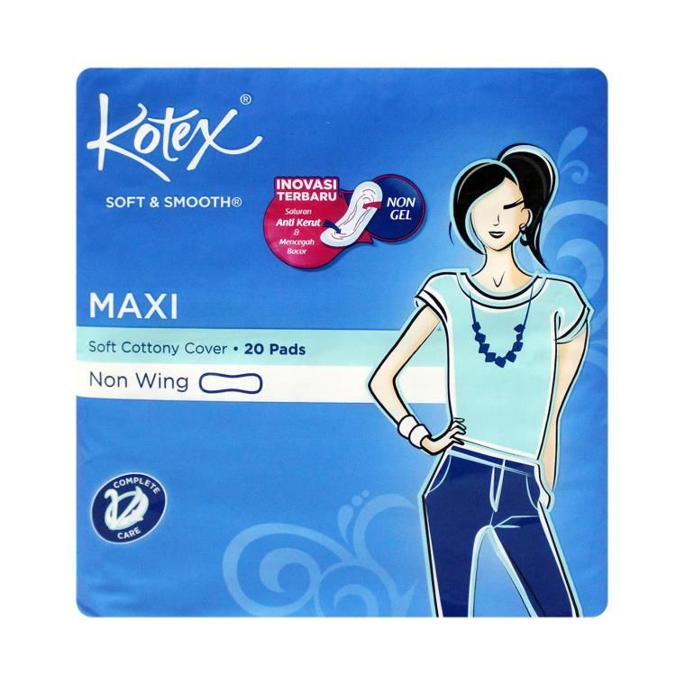 48 Wholesale 20 Piece Kotex Soft & Smooth Maxi Plus Pad