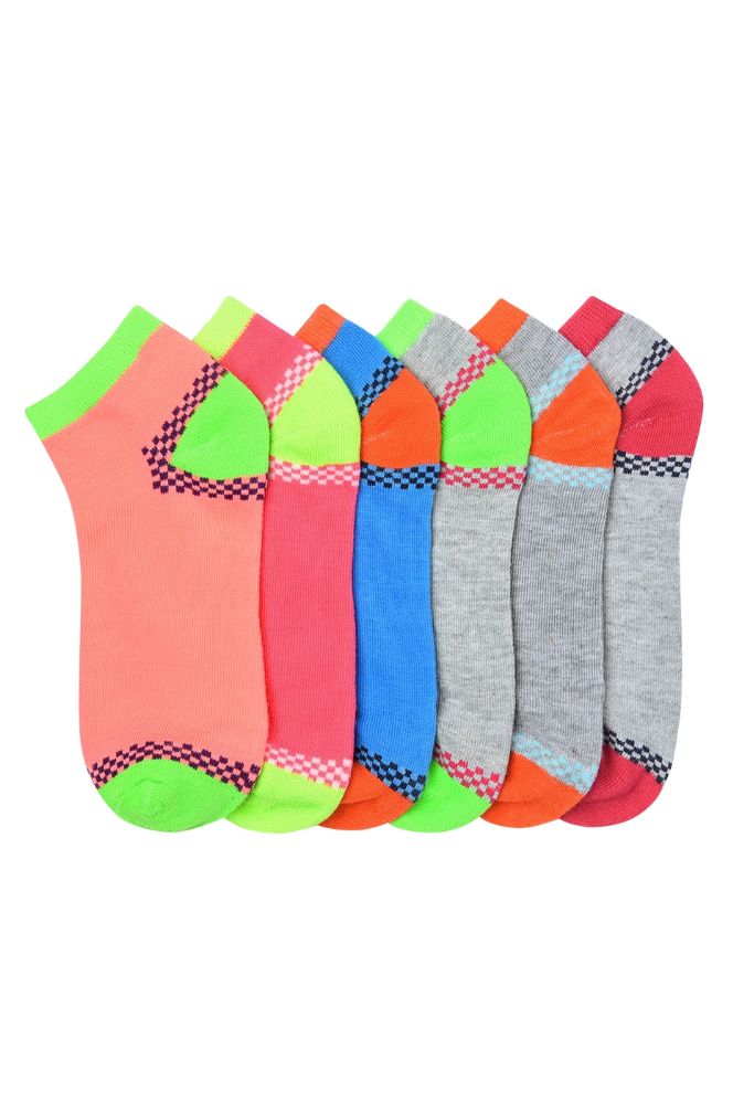 432 Wholesale Youth Spandex Ankle Socks Size 9-11 - at
