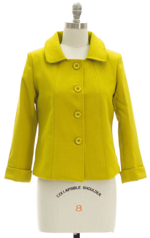 12 Pieces of Cropped Car Blazer Lime