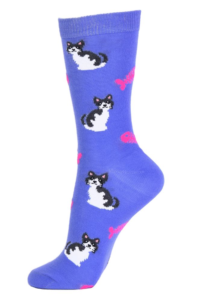 120 Pairs Woman's Printed Crew Socks Size 911 Womens Crew Sock at