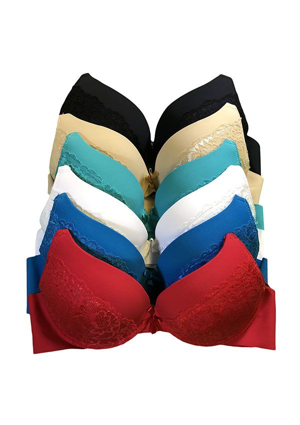 48 Pieces Milan Lady's PusH-Up Underwire Bra In Assorted Sizes - Womens Bras  And Bra Sets - at 