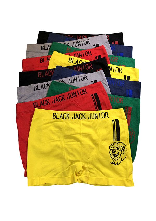 240 Pieces Black Jack Men's Seamless Boxer Brief - Boys Underwear - at 