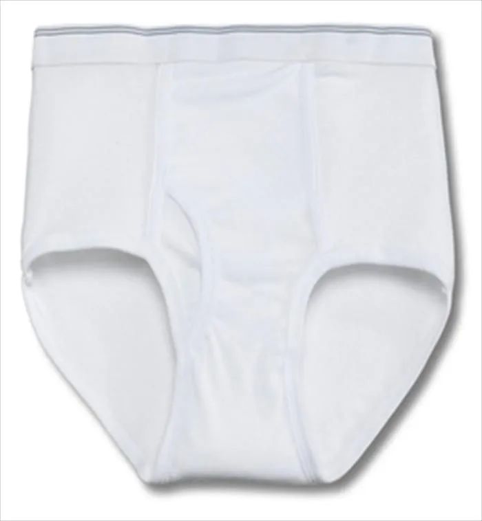 36 Pieces Men's White Cotton Brief, Size 4xl - Mens Underwear