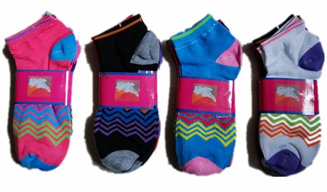 60 Wholesale Womens Junior Girls Printed Ankle Socks Size 9-11
