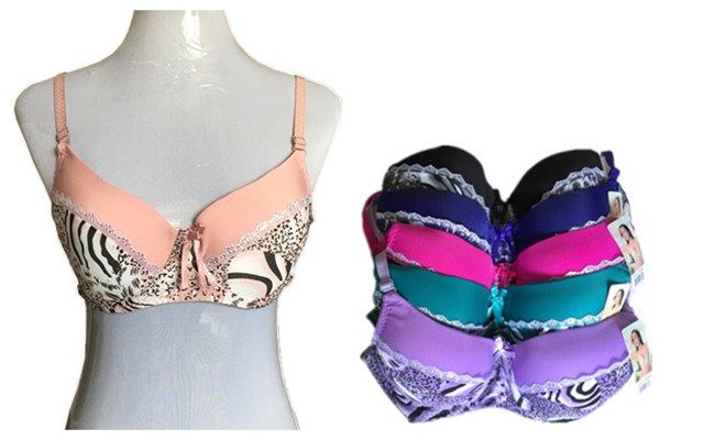 180 Wholesale Fashion Padded Bras Packed Assorted Colors With Adjustable  Straps