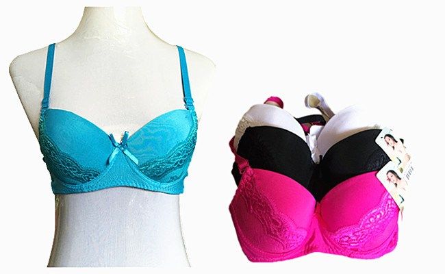 180 Pieces of Fashion Padded Bras Packed Assorted Colors With Adjustable  Straps