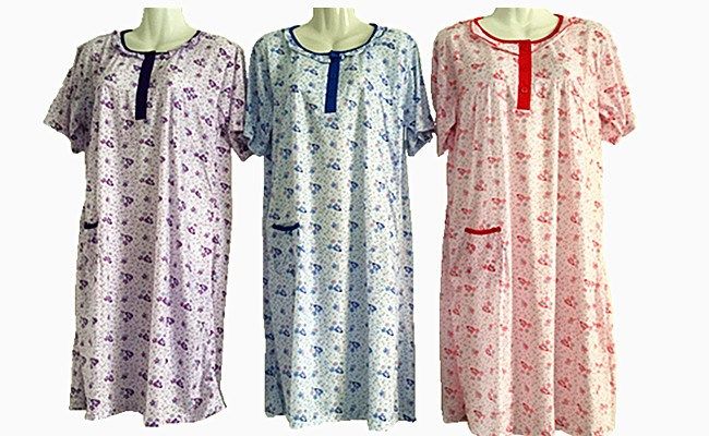 60 Pieces Womens House Duster Night Gown Assorted Sizes - Women's Pajamas and Sleepwear