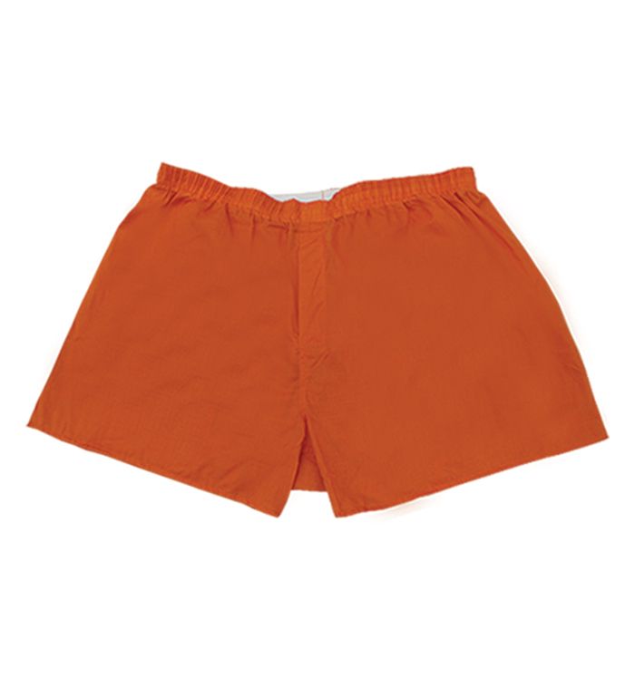 36 Wholesale Men's 12 Pack Orange Cotton Boxer Shorts, Size Large