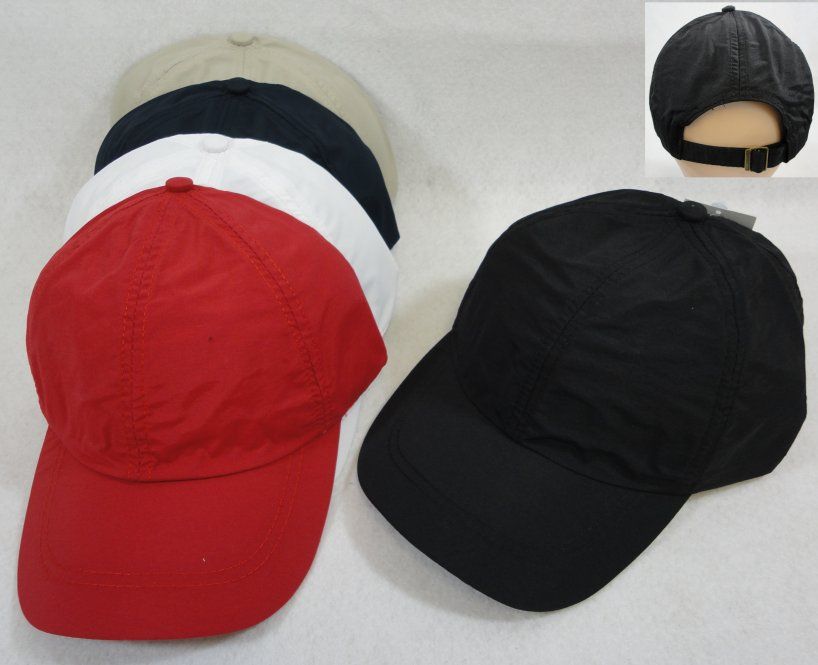 36 Pieces of Nylon Ball Cap [solid Colors]