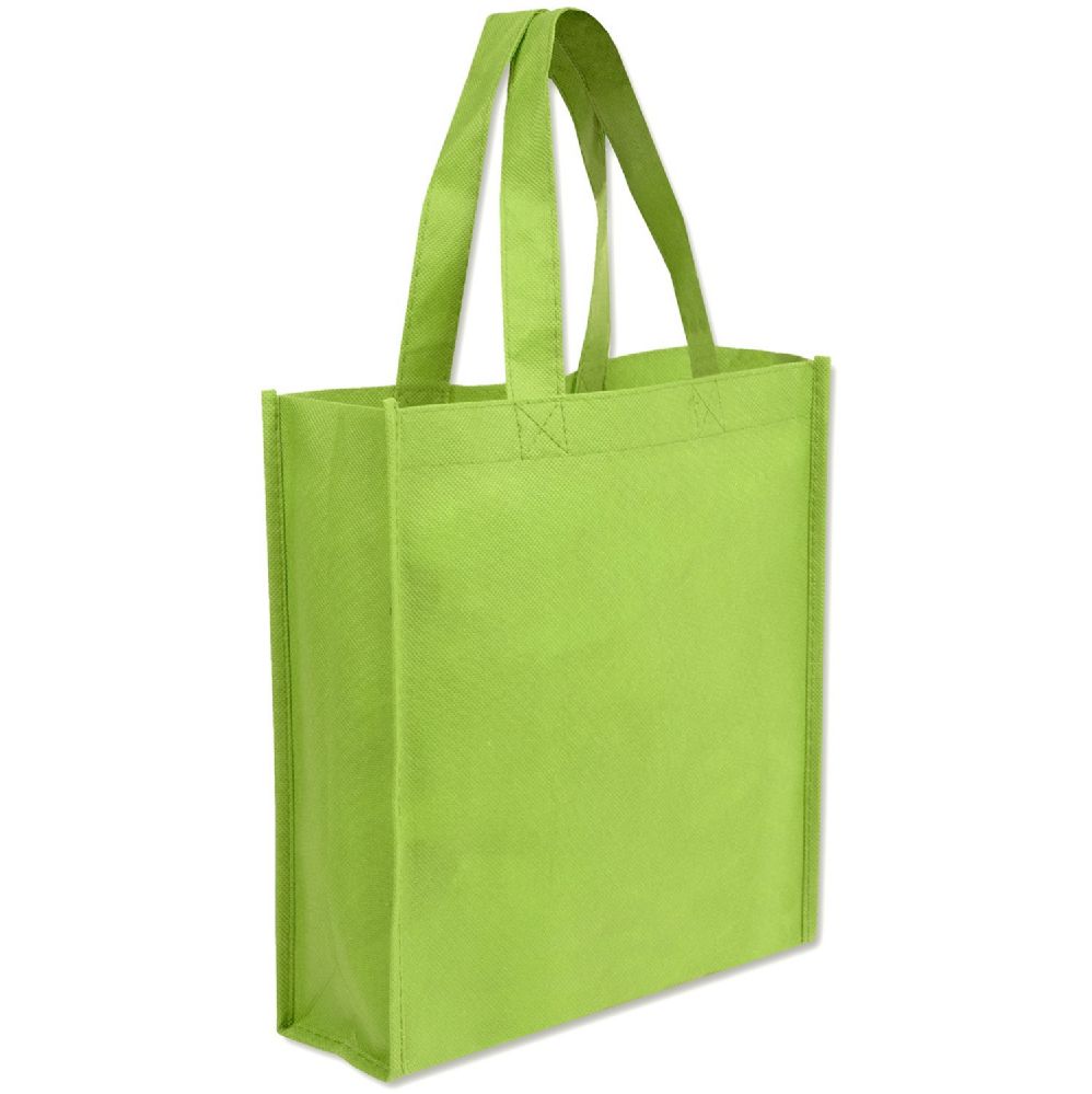 100 Wholesale 10 X 9 Gift Tote Bag Lime Green Only