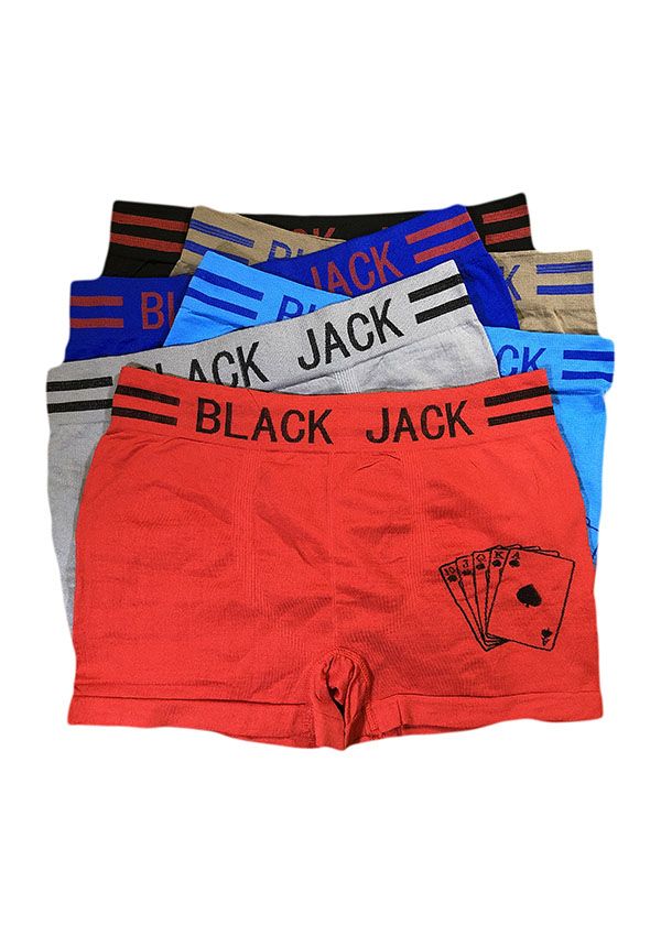 240 Wholesale Black Jack Men's Seamless Boxer Brief - at 