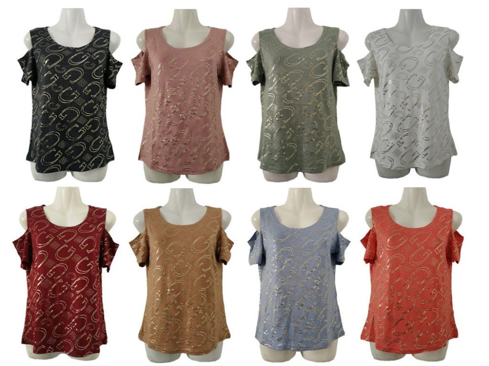 48 Pieces of Womens Assorted Color G Tee