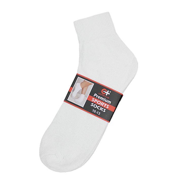 120 Wholesale Men's White Irregular Ankle Sock, Size 10-13
