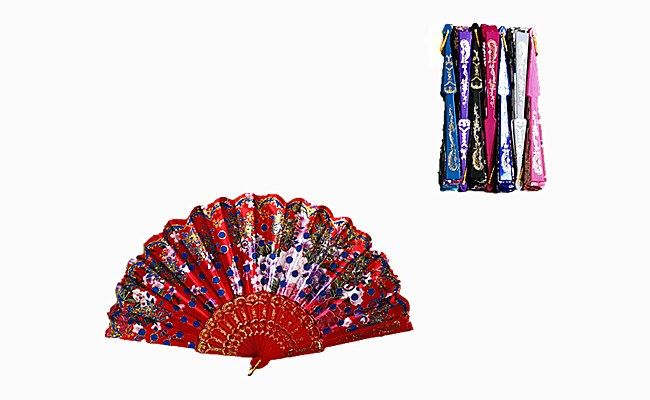 120 Pairs of Chinese Japanese Party Handheld Fan Assorted Color