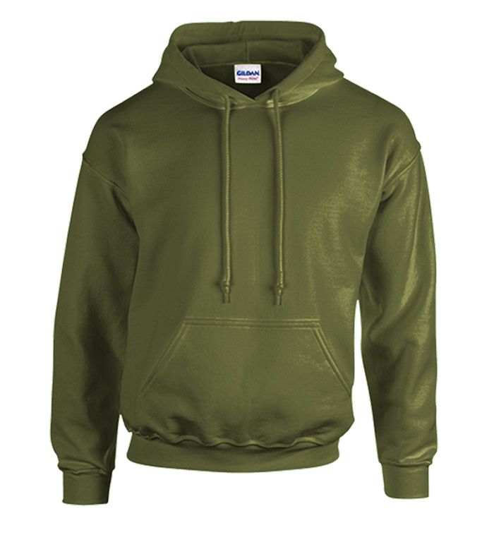 12 Wholesale Gildan Unisex Military Green Crew Neck Sweatshirt, Size Xlarge