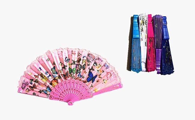 120 Pieces of Handheld Folding Fans Chinese Japanese Women Craft Fan For Party Wedding Dancing