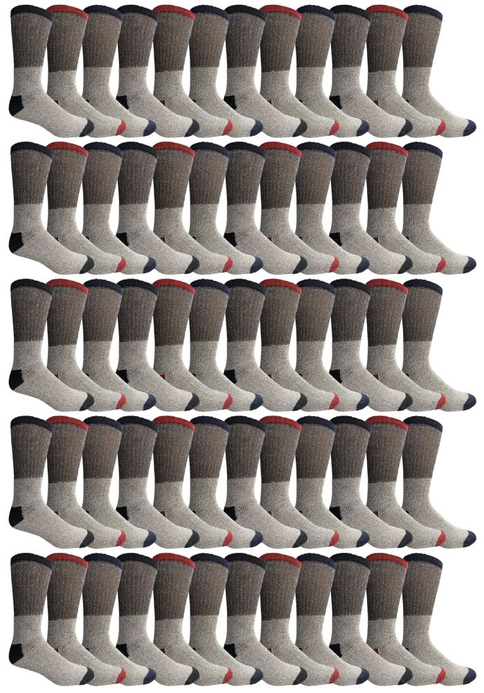 60 Pairs of Yacht & Smith Women's Cotton Assorted Thermal Socks Size 9-11