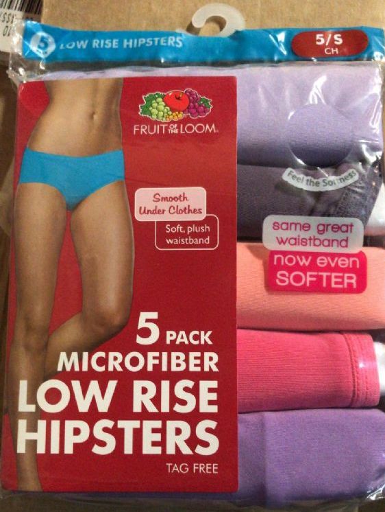 Fruit of the Loom Women's 5 Pack Microfiber Brief Panties