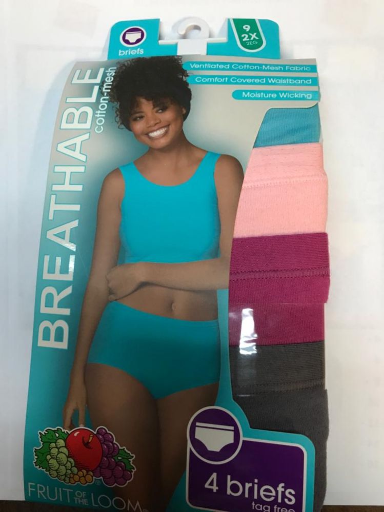 240 Wholesale Fruit Of The Loom Women's Full Size Brief Breathable Cotton  Mesh - at 