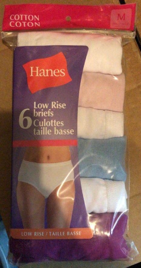 288 Wholesale Womens Cotton Underwear Panty Briefs Assorted Sizes 6-10  Solid White - at 