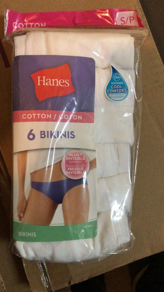 864 Pieces Hanes Women's Mixed Under Lot Assorted Sizes Colors And Cuts -  Womens Panties & Underwear - at 