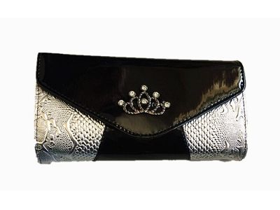 36 Pieces of Womens Snakeskin Pattern Rhinestone Evening Clutch Handbag