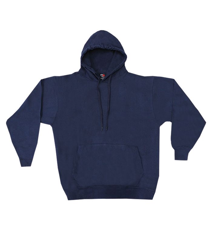 24 Wholesale Cotton Plus Unisex Navy Hooded Pullover, Size Small