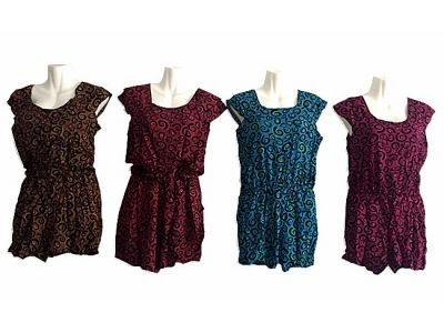 48 Pairs of Womens Summer Loose Jumpsuit Casual Short Sleeve