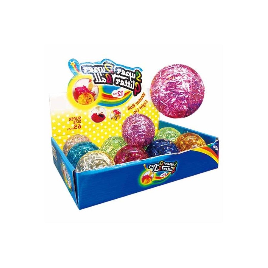 96 Wholesale Glitter Bouncing Ball